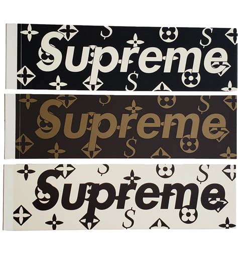 Supreme x Louis Vuitton Box Logo Sticker Set 